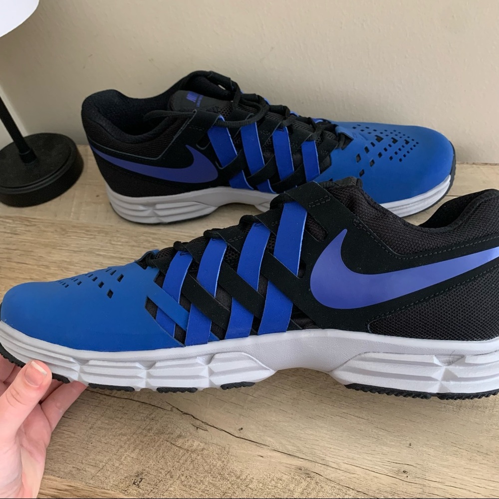 Men’s Nike Lunar Fingertrap size 15 blue and black trainers. New in box.